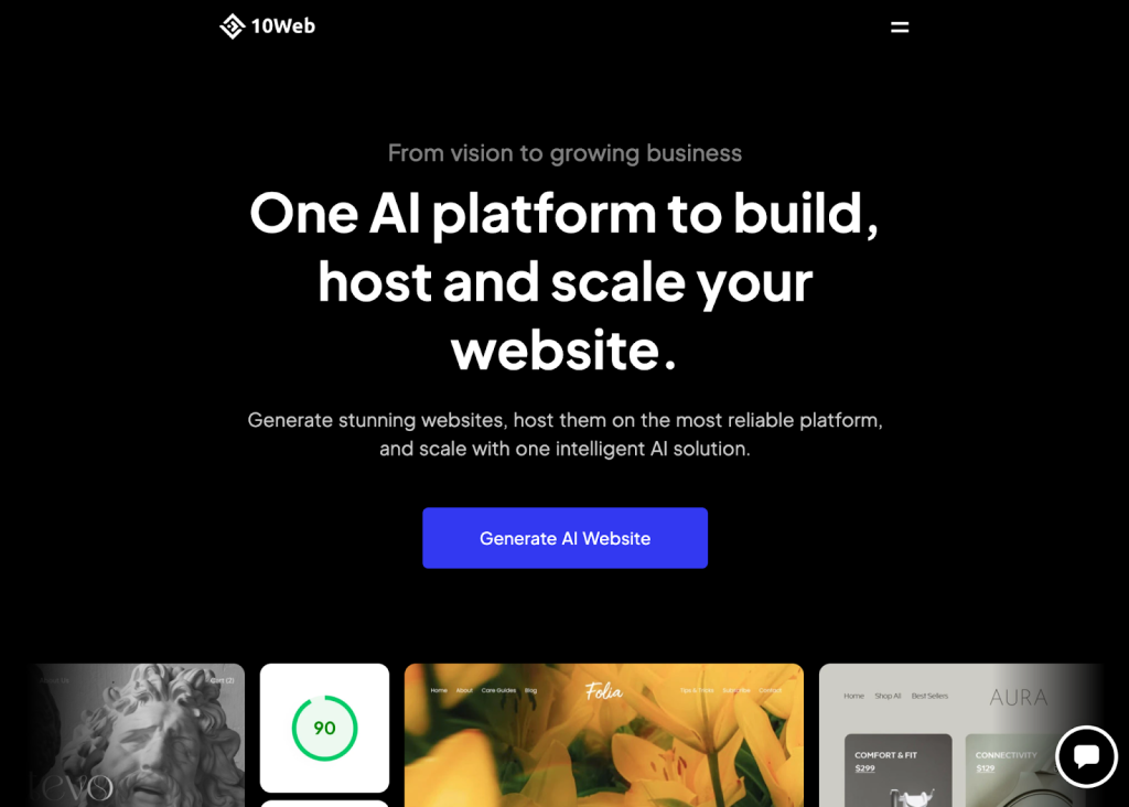 10Web, one of the ai products to sell