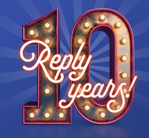 Reply.io 10-years campaign