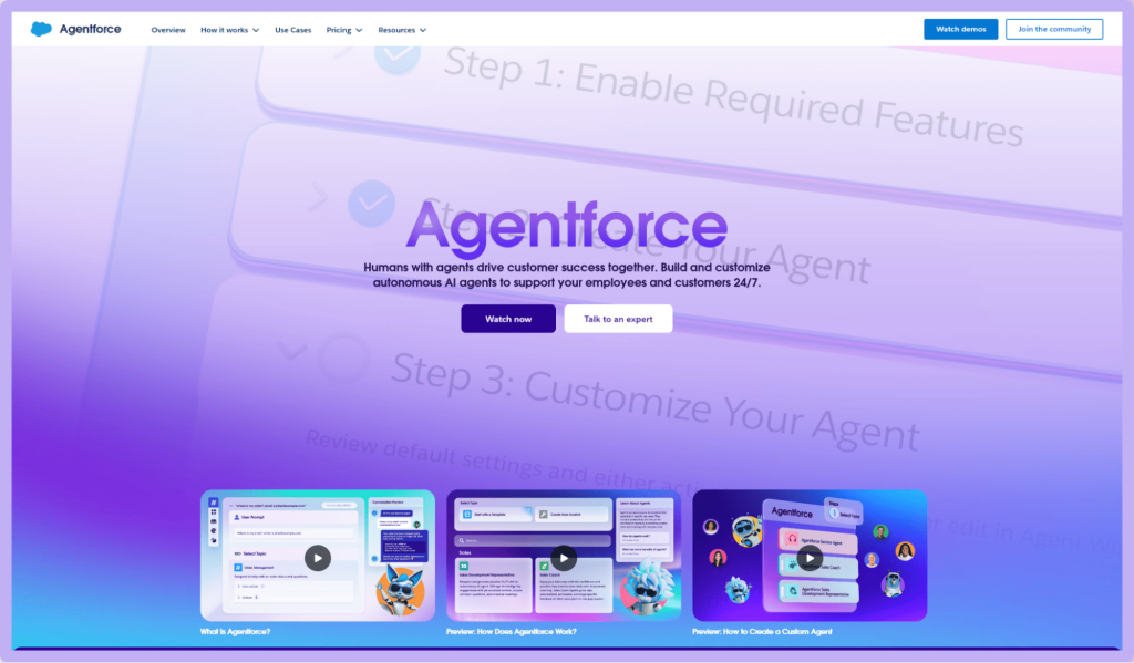 Agentforce Salesforce website