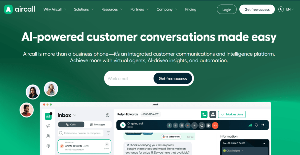 Aircall - cold calling ai