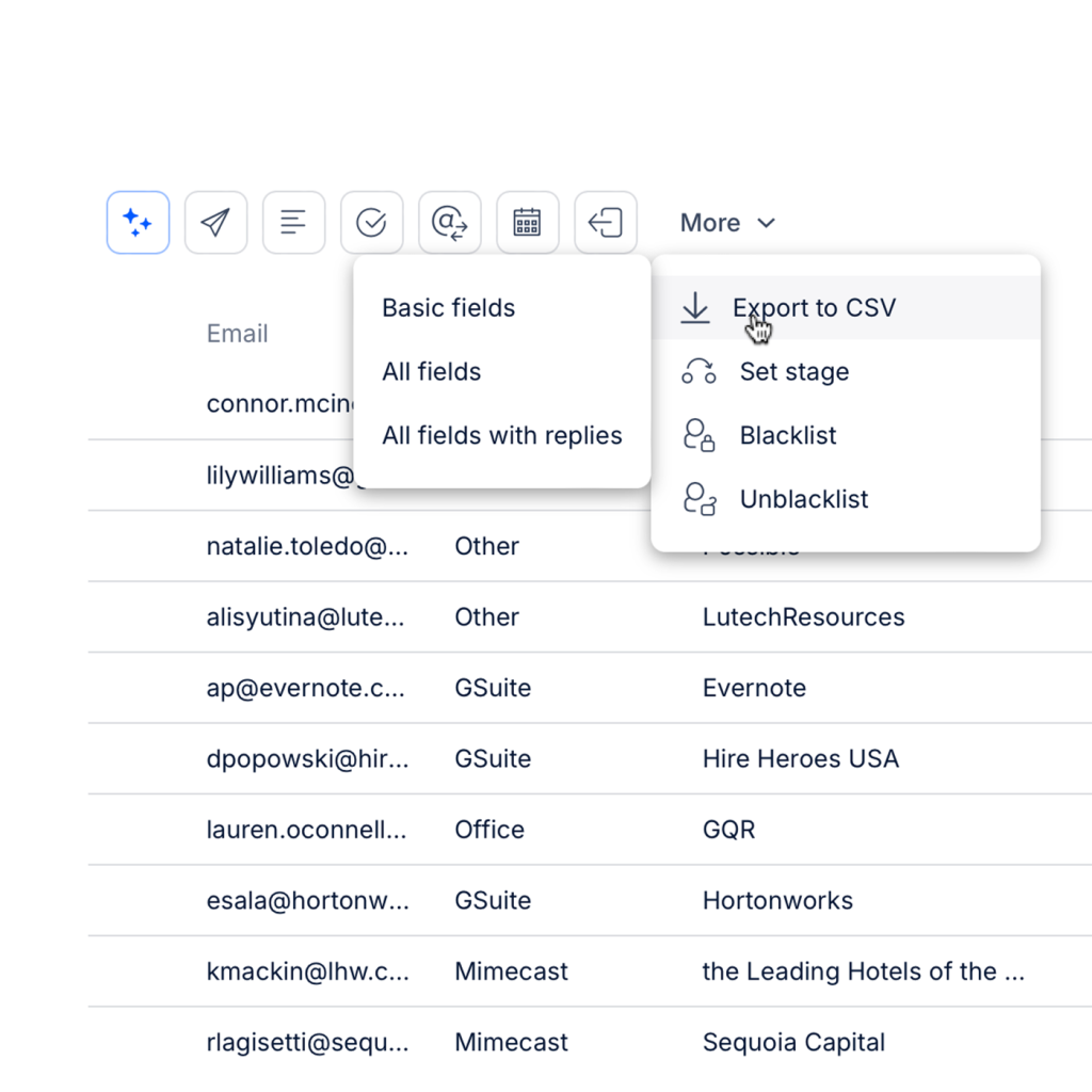 CSV Download Option