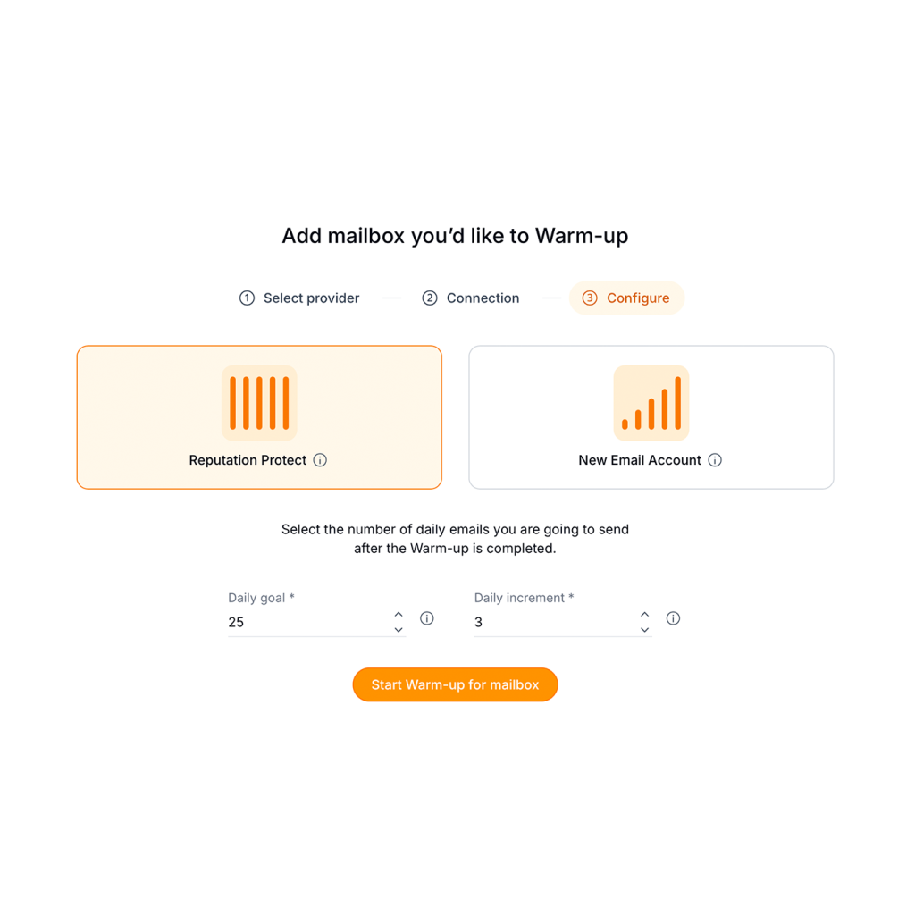 Choose the right warm-up profile