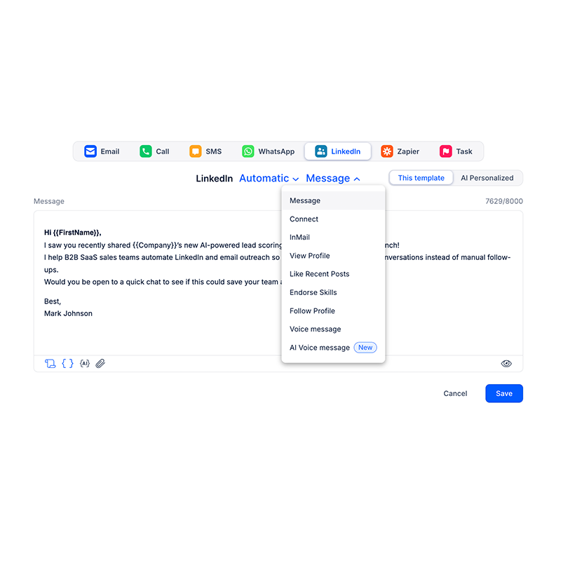 LinkedIn automation