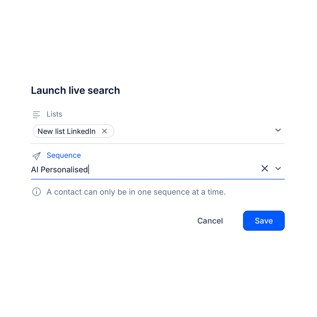 Add Contacts to Sequences