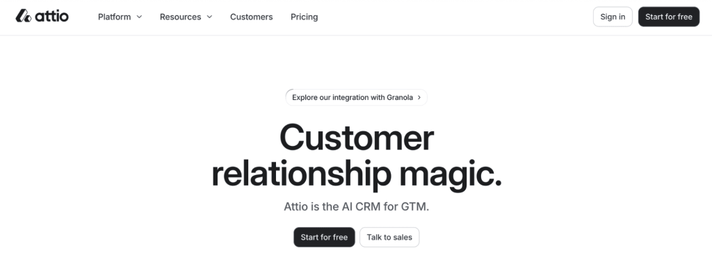 Attio as one of the AI sales tools