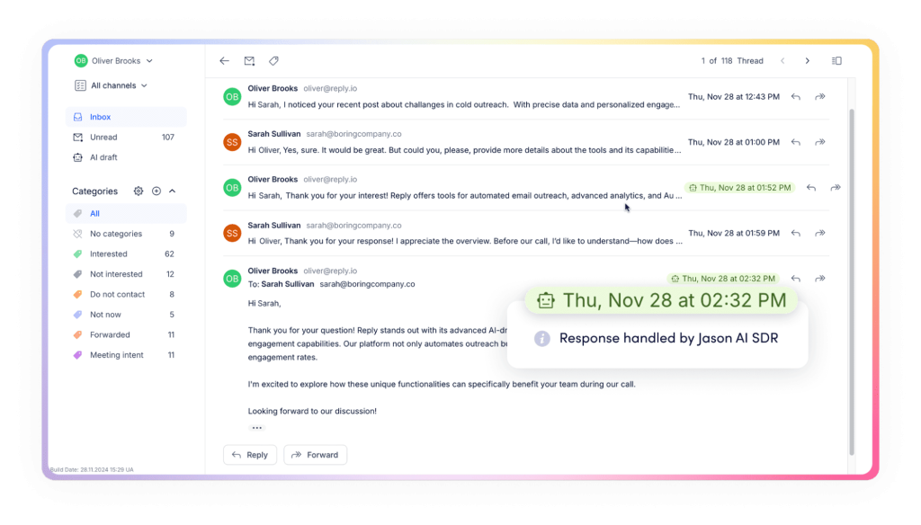 Automate replies with Jason - multi-agent ai
