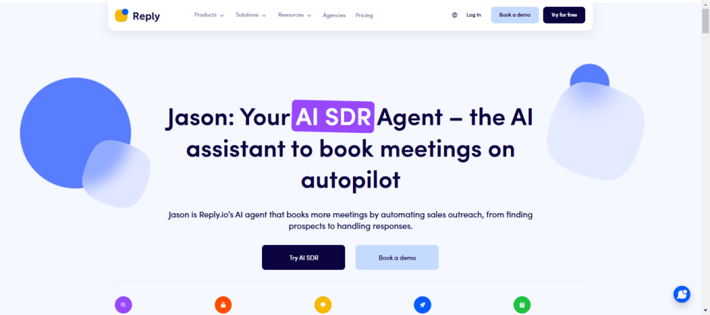 Jason AI, o SDR de IA do Reply.io, ferramenta de vendas grátis