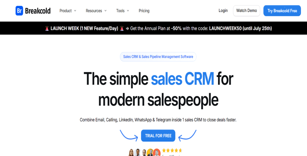 Breakcold with linkedin crm integration