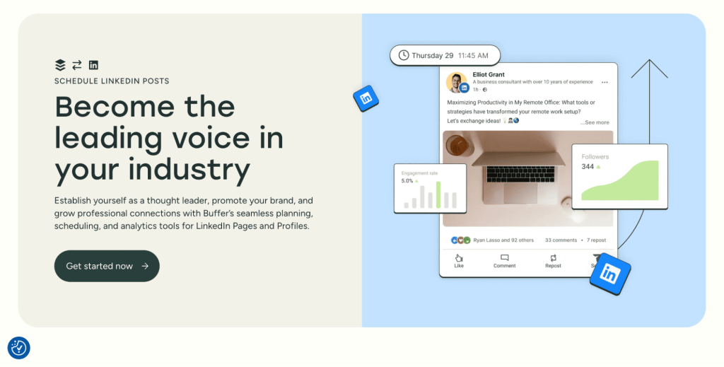 Buffer,ai tools for linkedin content creation