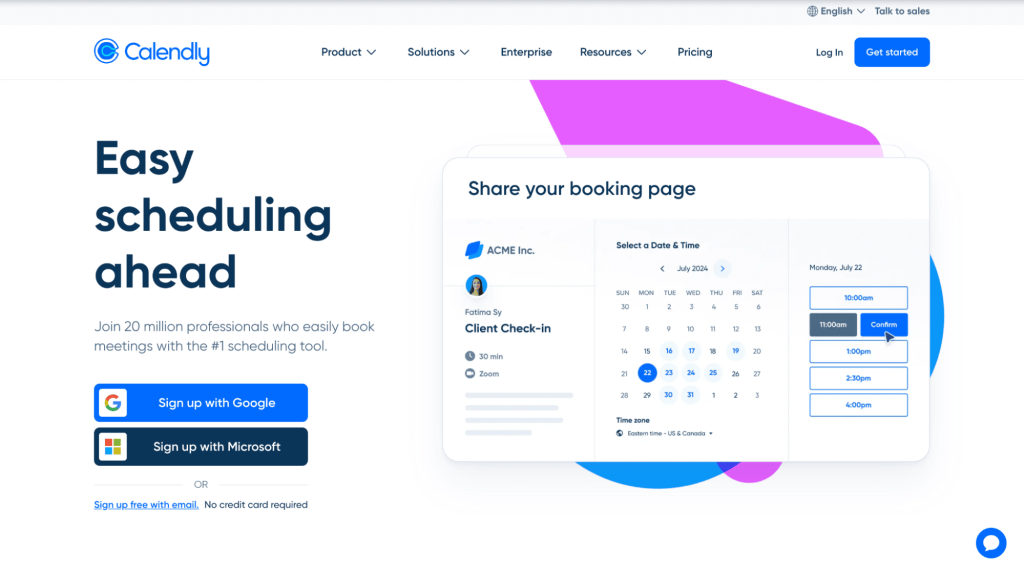 Calendly, probably the best ai scheduling assistant
