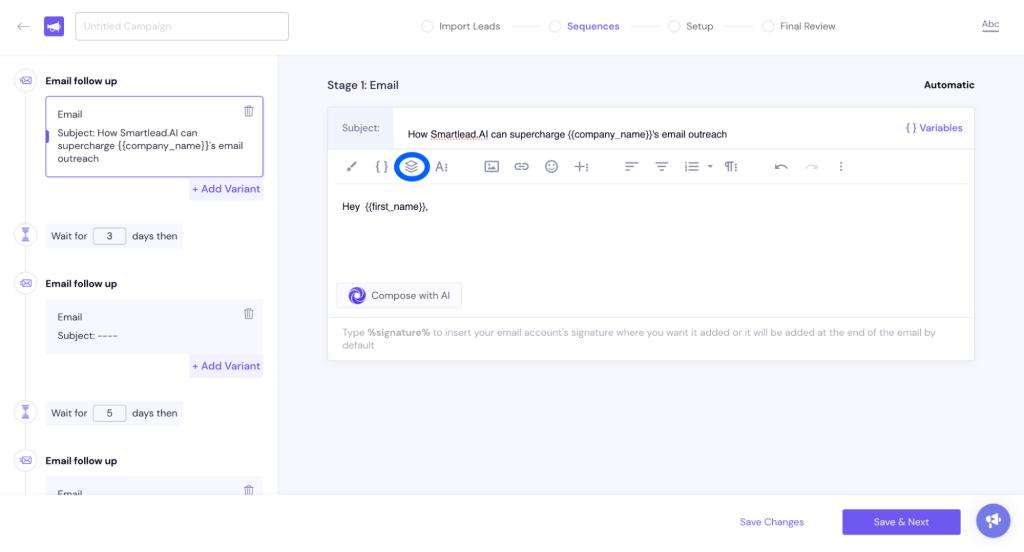 Campaign management on smartlead vs instantly ai