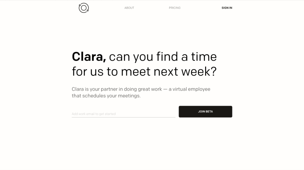 Clara, probably the best ai scheduling assistant