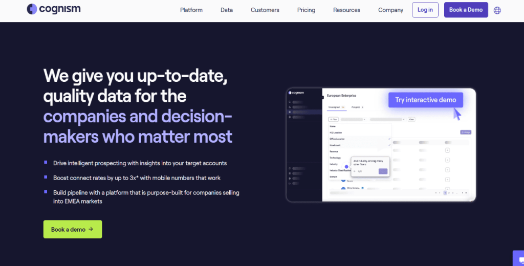 Cognism as a lead verification software
