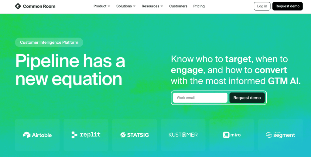 Common Room as one of the AI sales tools