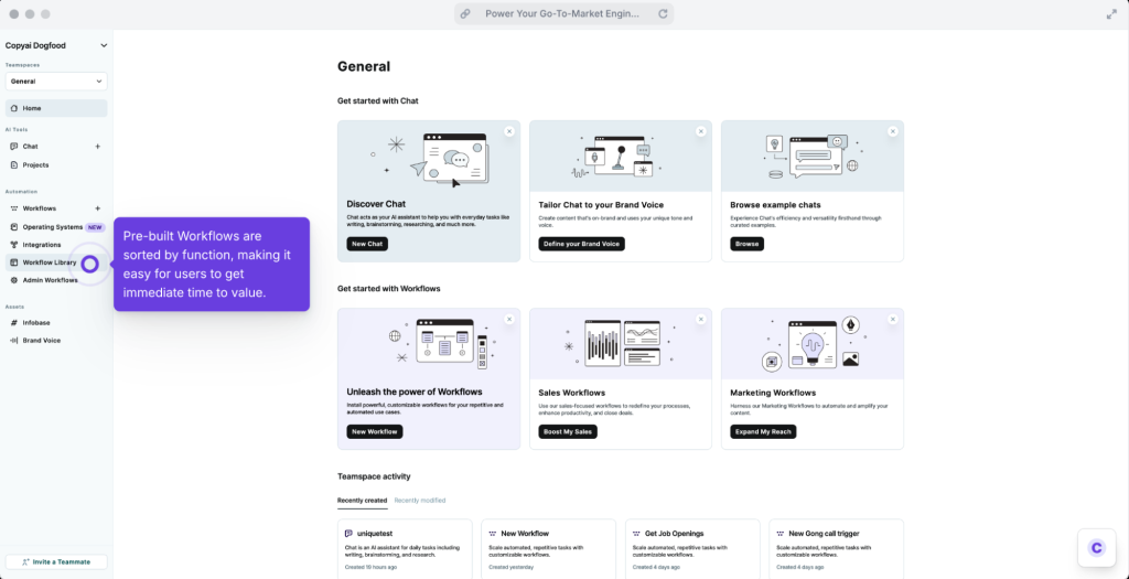 site comme chat gpt, Copy.ai