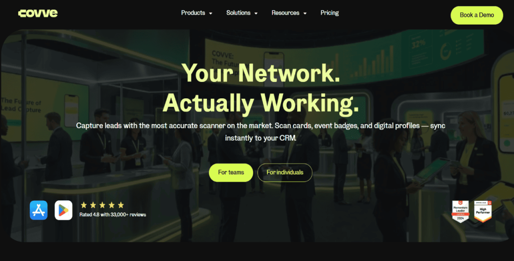 Covve as a personal CRM