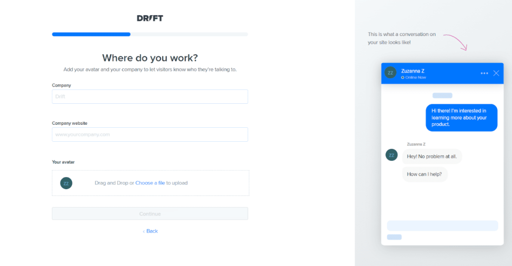 best website chat software might be Drift