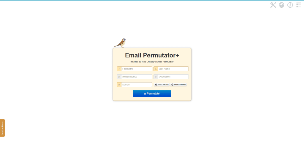 Email Permutator+ (by Metric Sparrow)