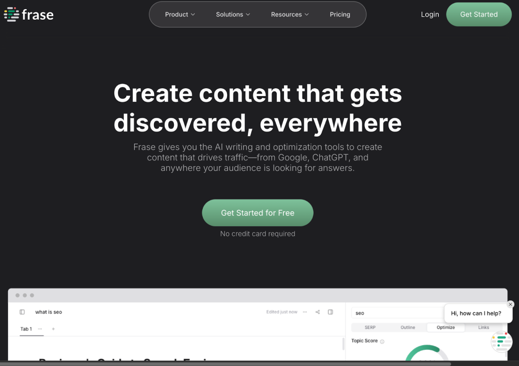 Frase, one of the ai products to sell