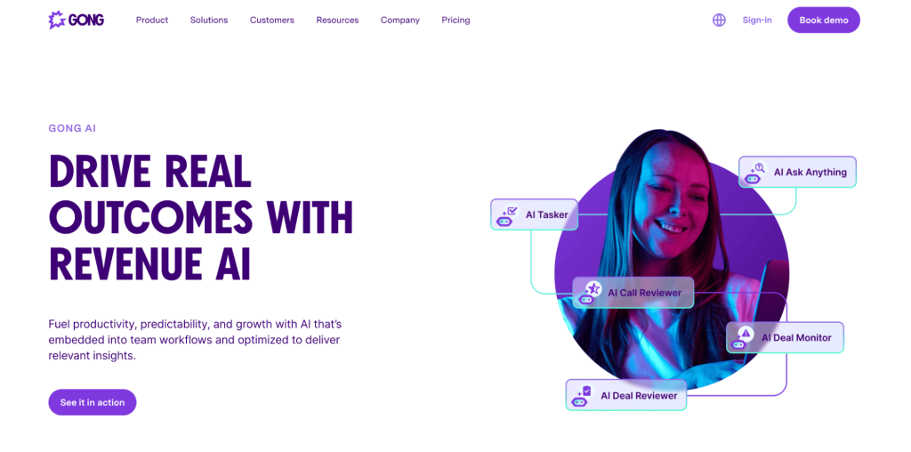 Gong for ai sales funnel