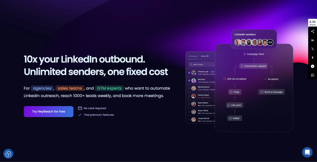 HeyReach ai tools for linkedin lead generation