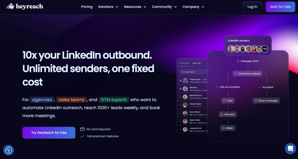 Heyreach as one of the Phantobuster alternatives