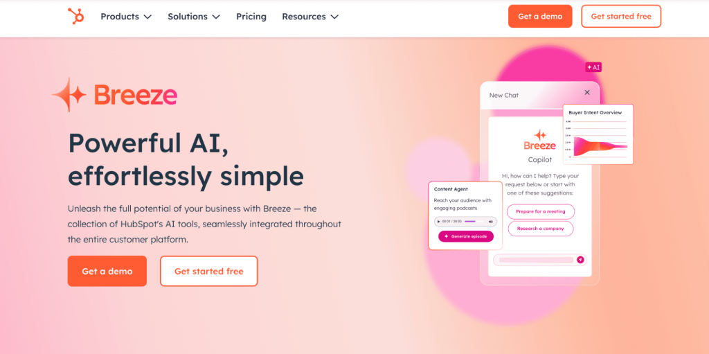 HubSpot AI (Breeze) for ai sales funnel