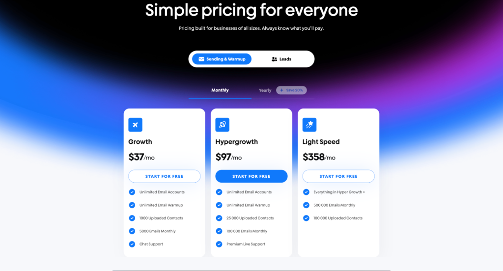 instantly ai pricing, all-in-one