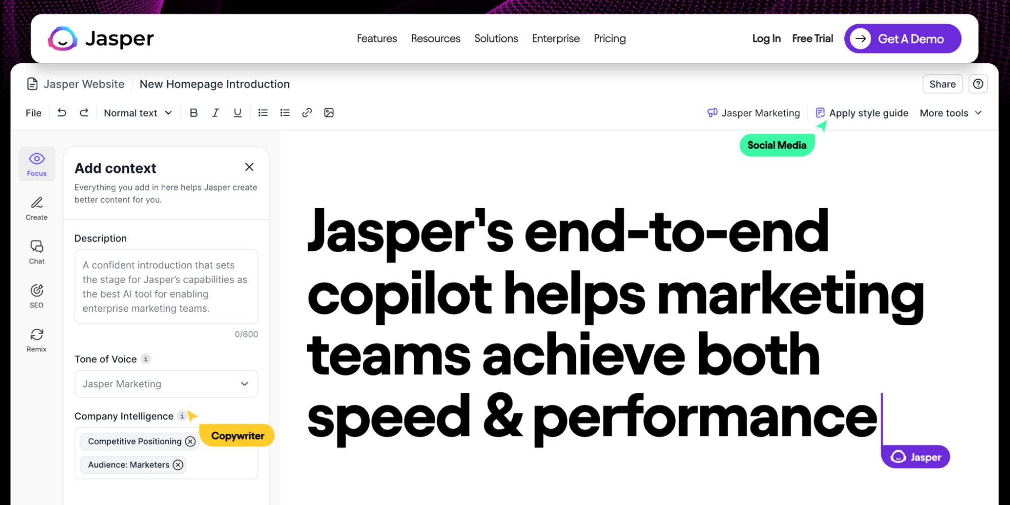 Jasper, site similar to chatgpt