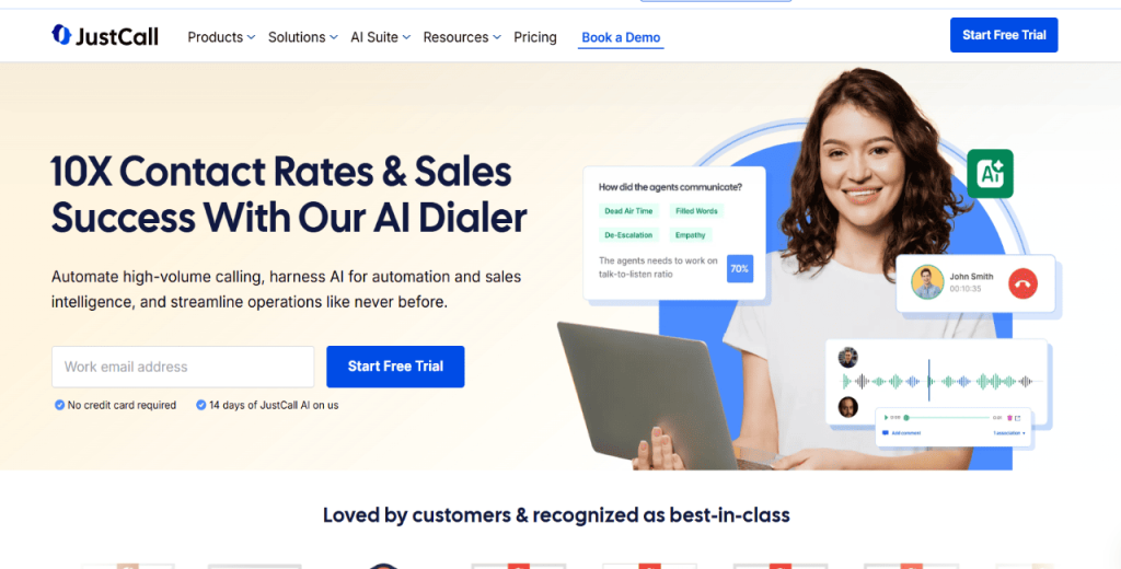 JustCall - dialer ai
