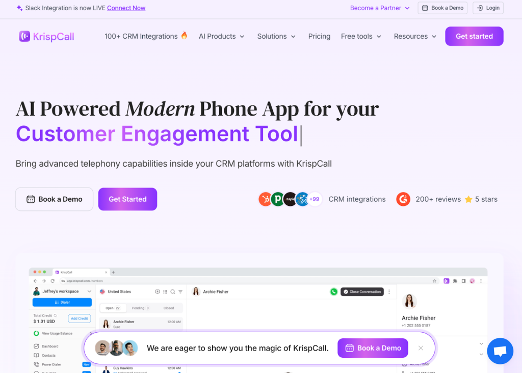 KrispCall, one of the ai products to sell