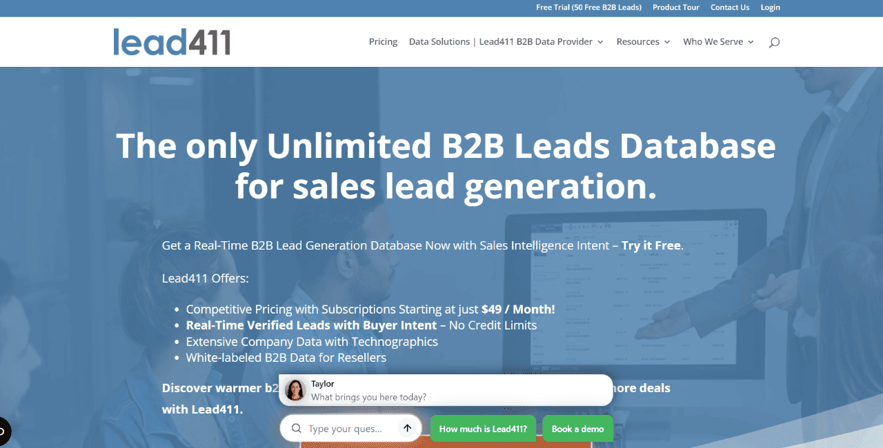 Lead411 as one of the Cognism alternatives