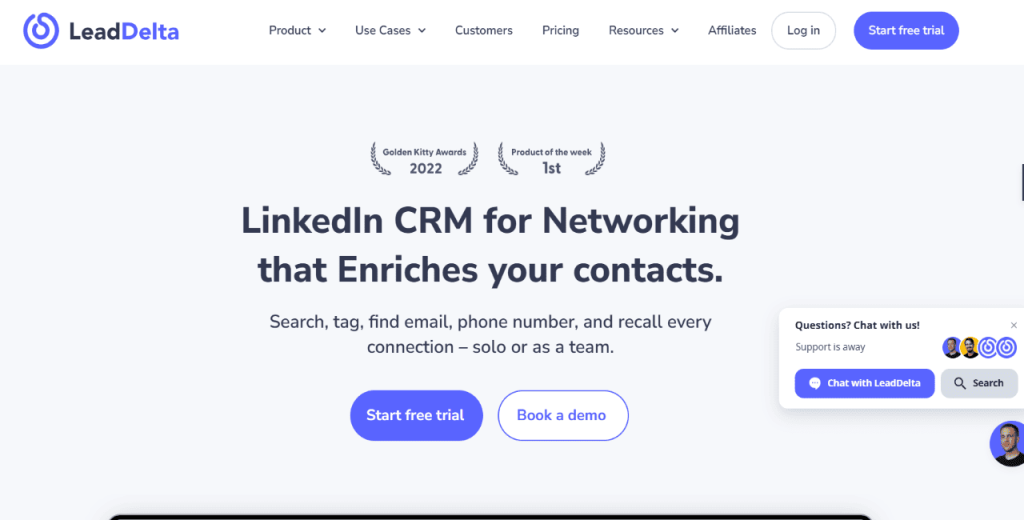 LeadDelta with linkedin crm integration