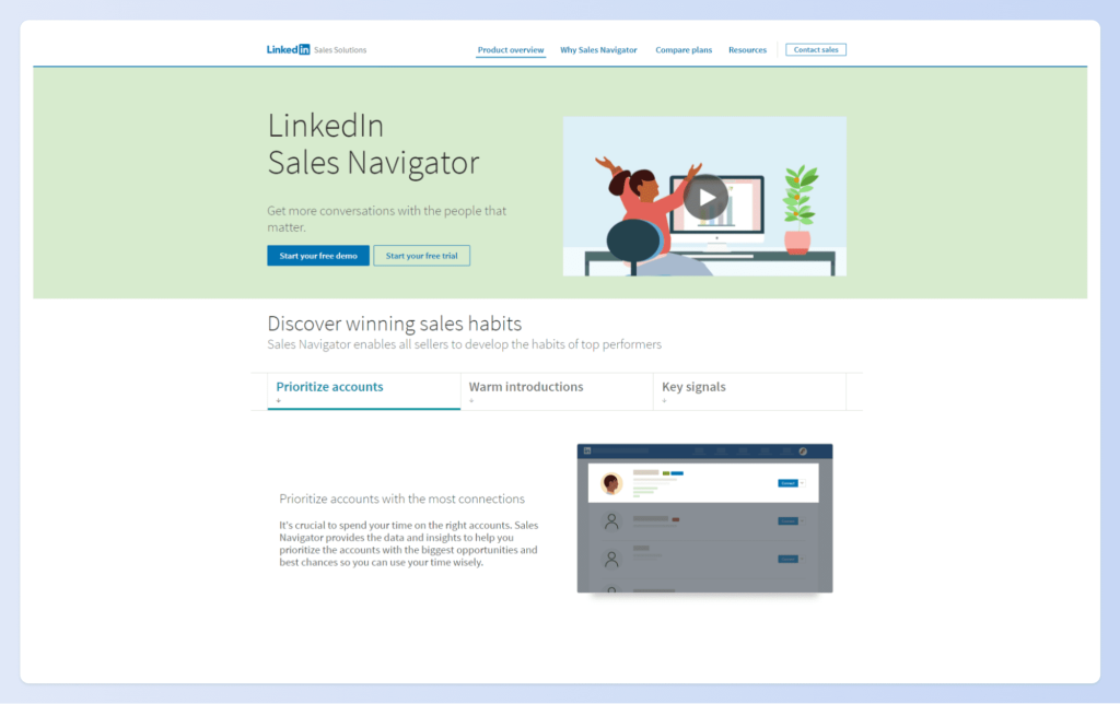 how to use linkedin sales navigator