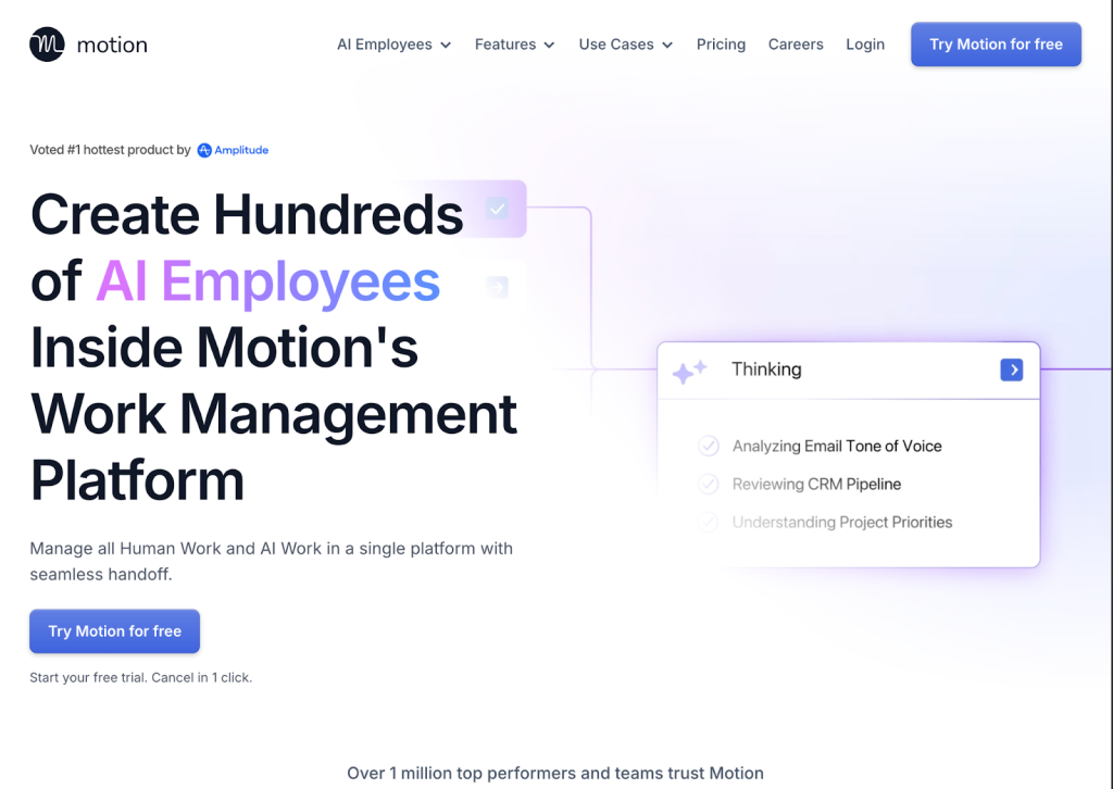 Motion, one of the ai products to sell