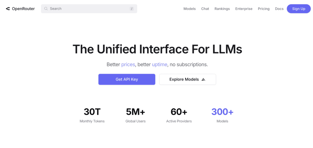 OpenRouter as one of the AI sales tools