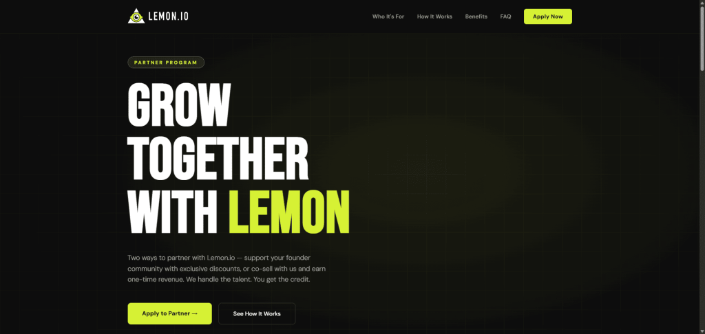 lemon.io partner program