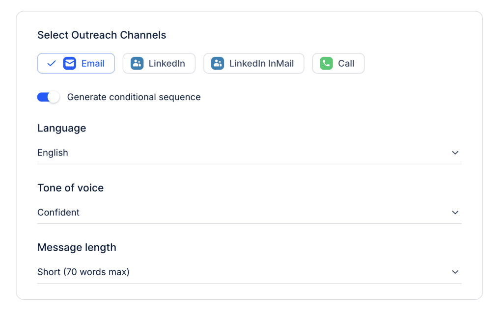 Pick how you’ll reach people as a part of your ai sales strategy