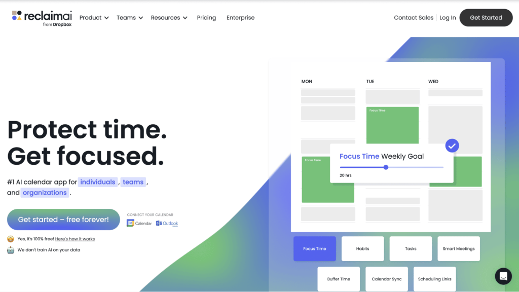 Reclaim.ai - ai scheduling app