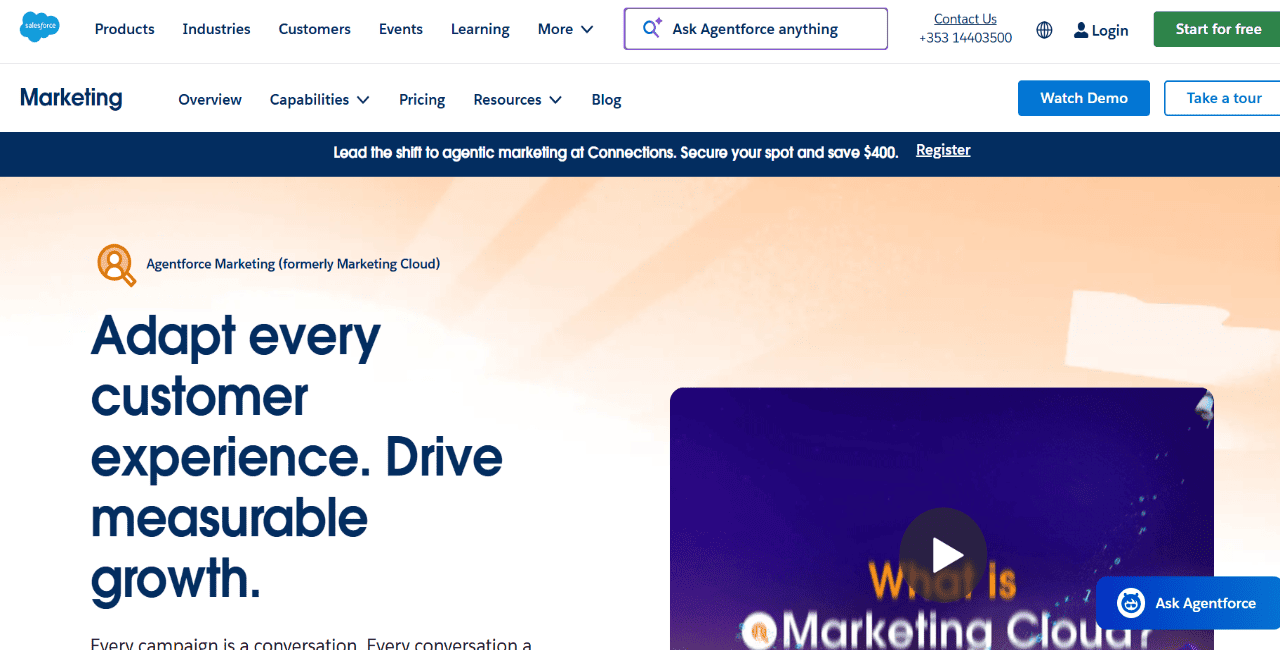 Salesforce Marketing Cloud as a lead verification software