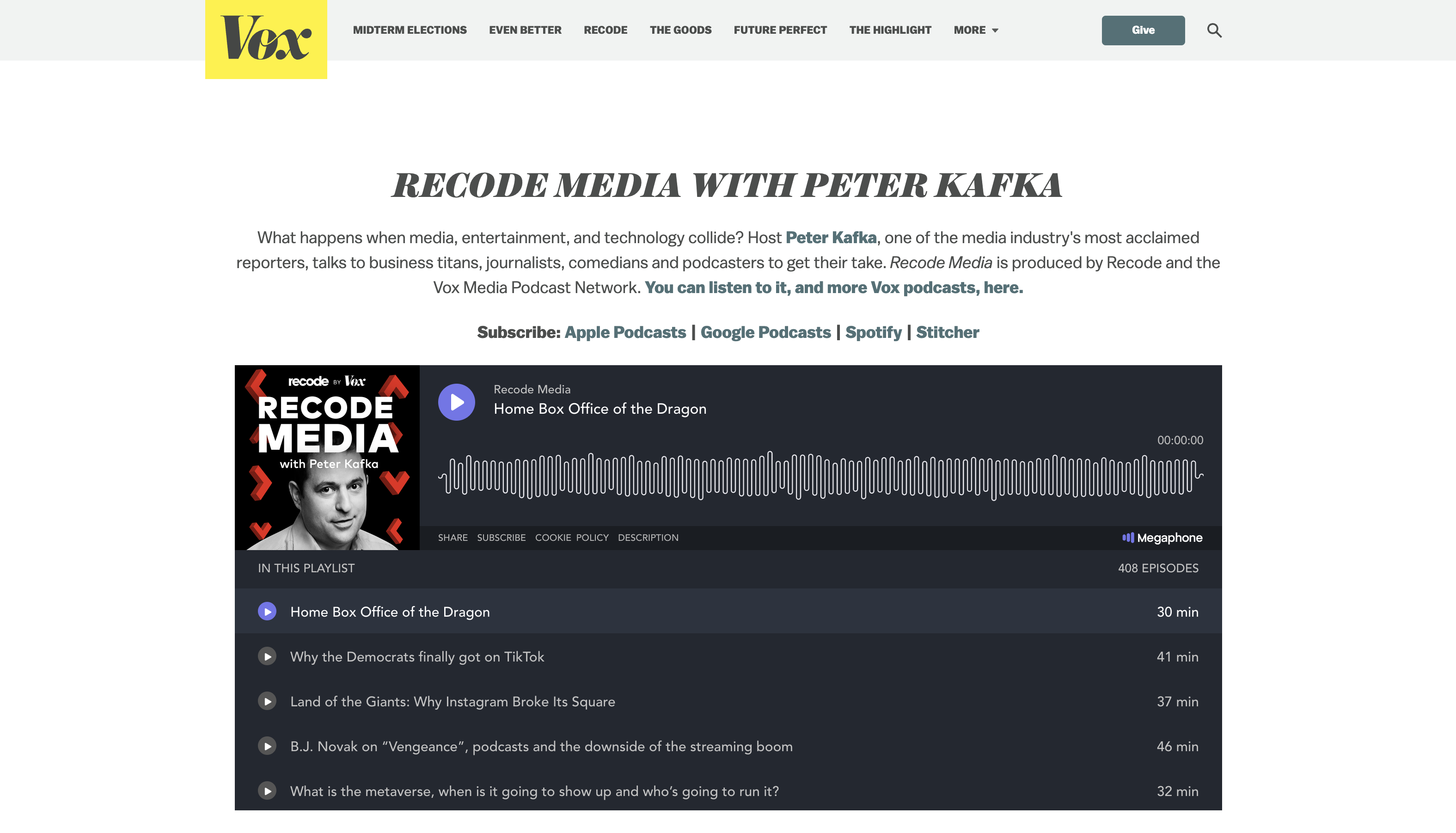 recode media podcast