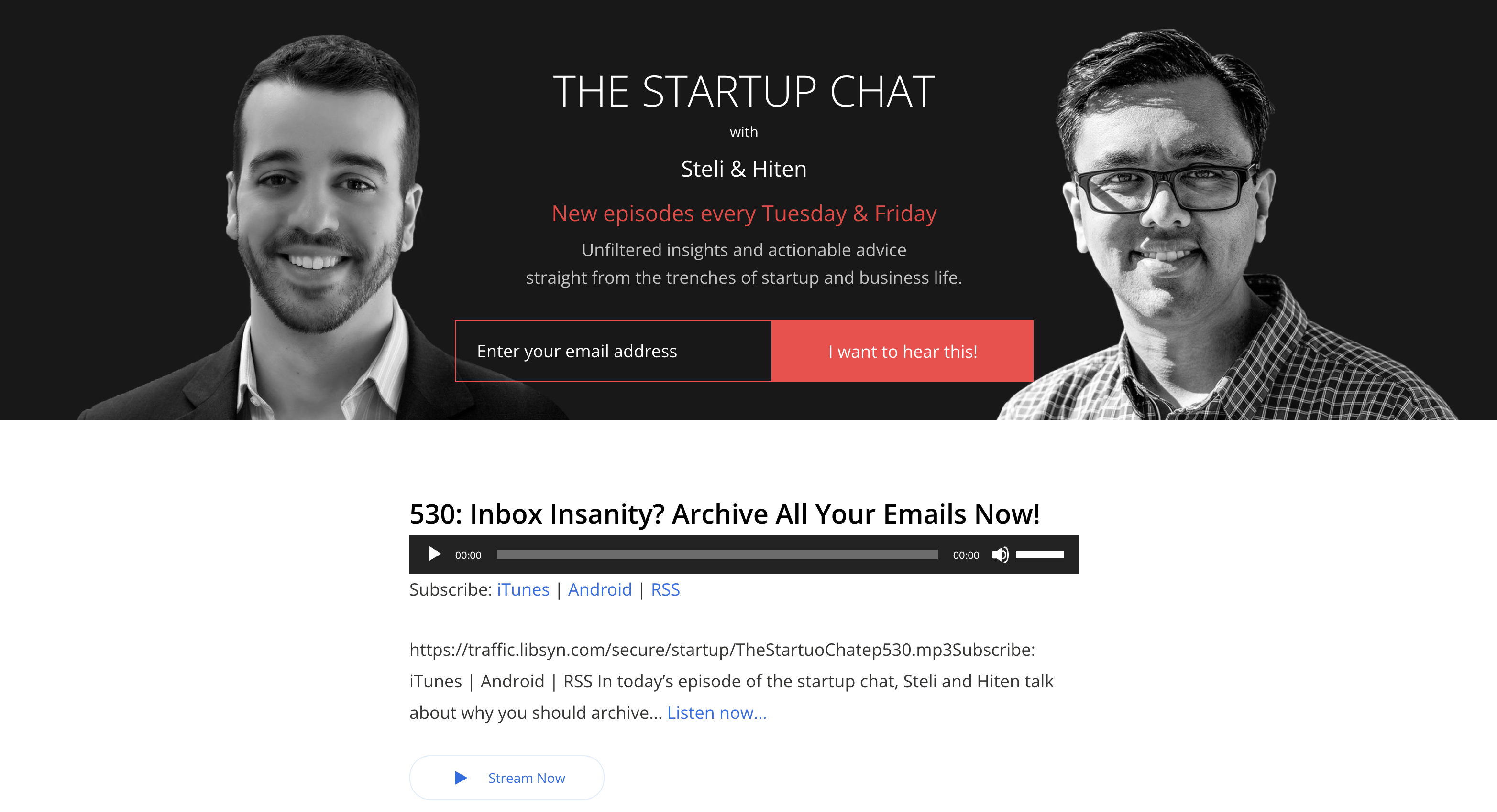 startup chat podcast