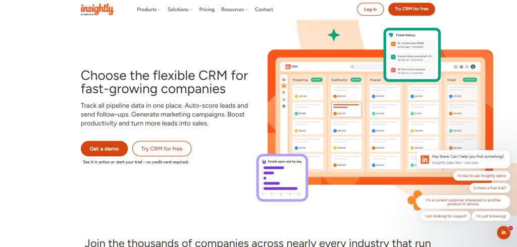 Insightly CRM by Unbounce