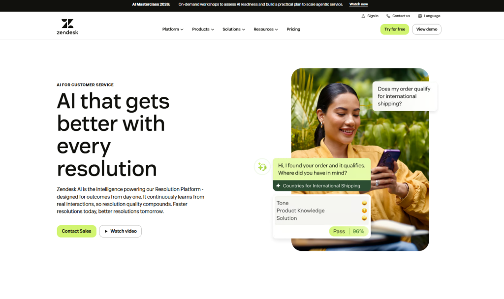 Zendesk AI, ferramenta de IA para pequenas empresas
