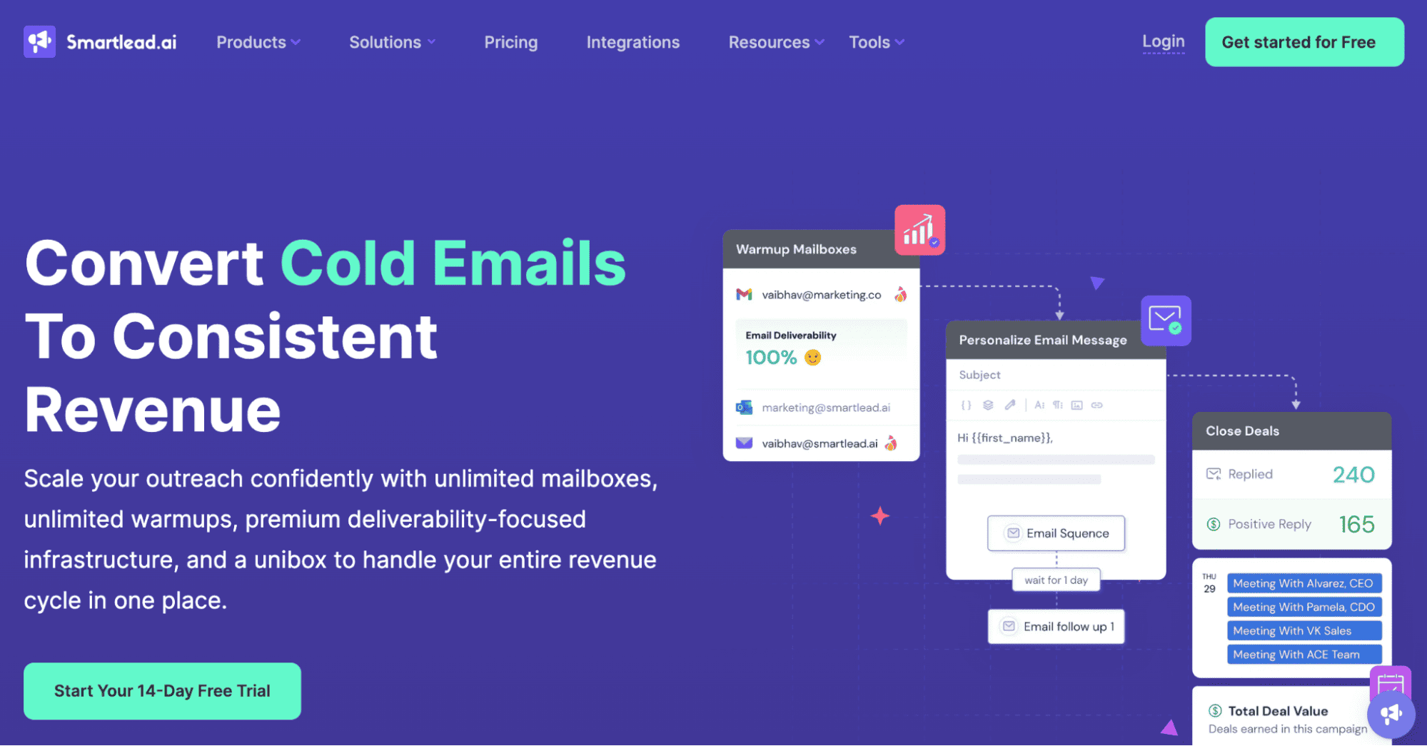 Smartlead as one of the Lemlist alternatives
