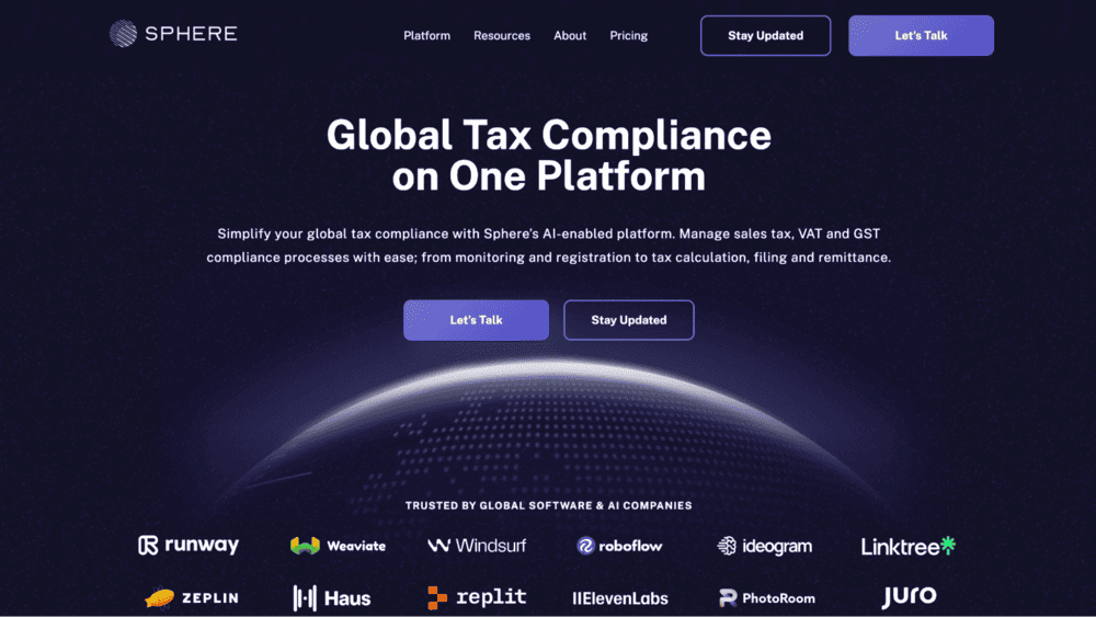 Sphere - best for global tax compliance on autopilot