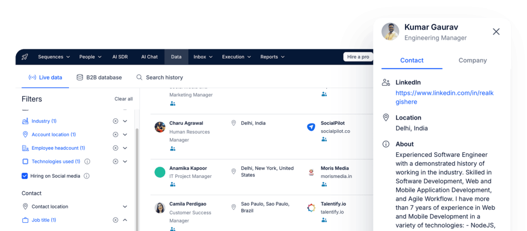 Step 2 Import or build your contact list to auto send emails