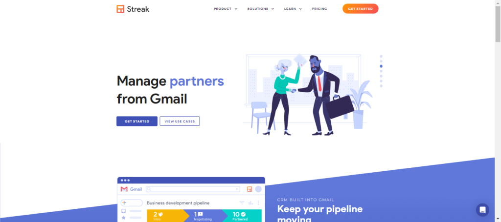 Streak CRM for Gmail, ferramenta de vendas grátis