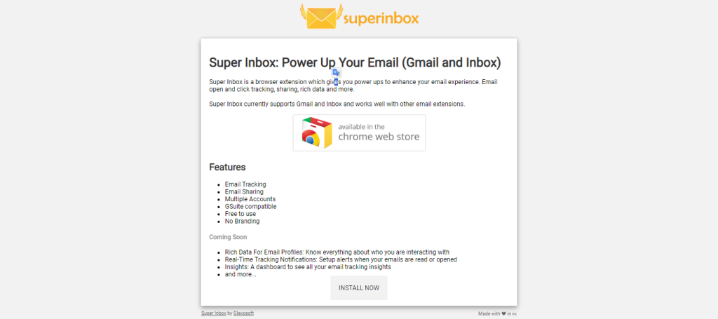 Super Inbox, ferramenta de vendas grátis