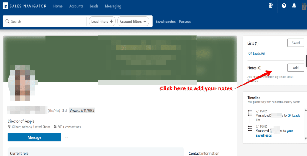To add notes and here's how how to export leads from sales navigator to excel